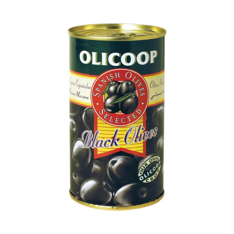Olicoop Black Olives with bone 200g